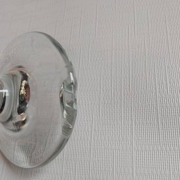 VINTAGE CN RAIL CABOOSE Stemware glass Gold Rimmed With Flaw - Picture 4 of 8